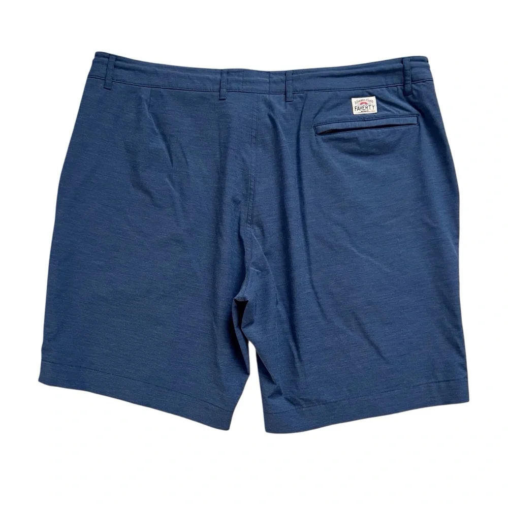 Faherty Men’s All Day Shorts Blue Athletic Casual Hybrid Performance Size 38